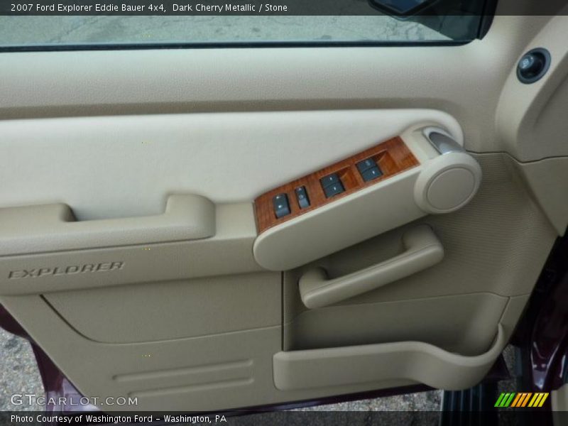 Dark Cherry Metallic / Stone 2007 Ford Explorer Eddie Bauer 4x4