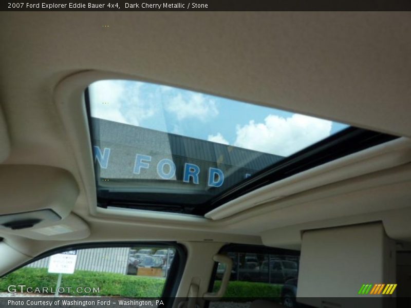 Dark Cherry Metallic / Stone 2007 Ford Explorer Eddie Bauer 4x4