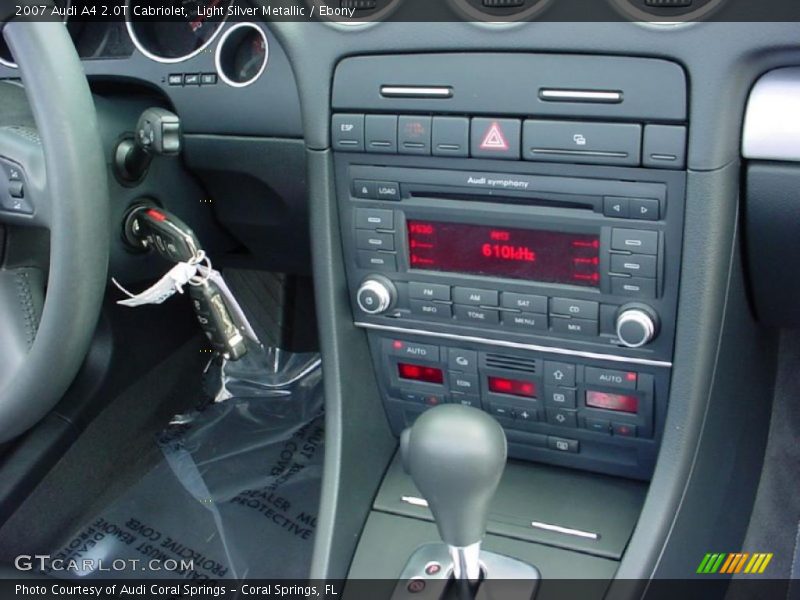 Light Silver Metallic / Ebony 2007 Audi A4 2.0T Cabriolet