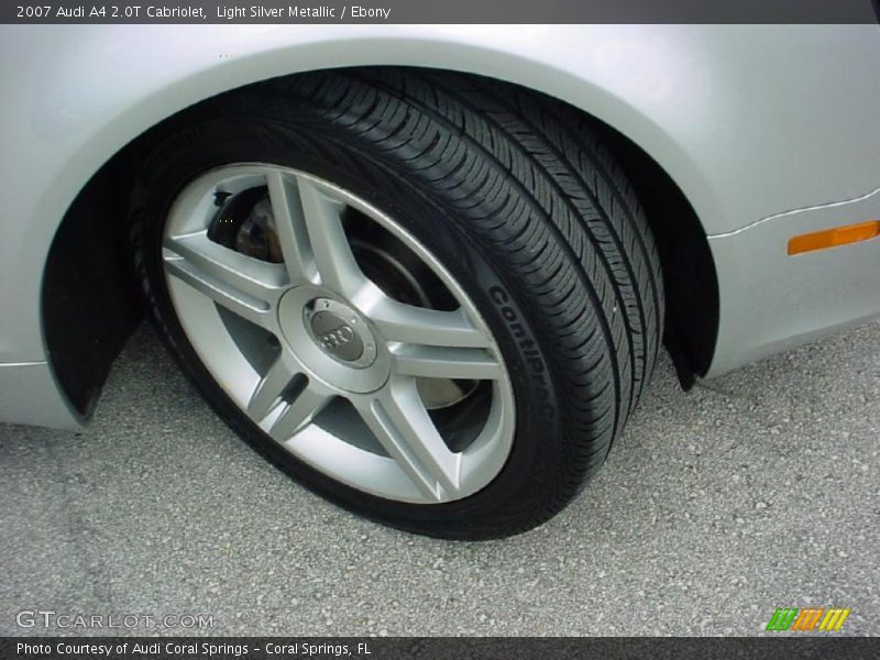 Light Silver Metallic / Ebony 2007 Audi A4 2.0T Cabriolet