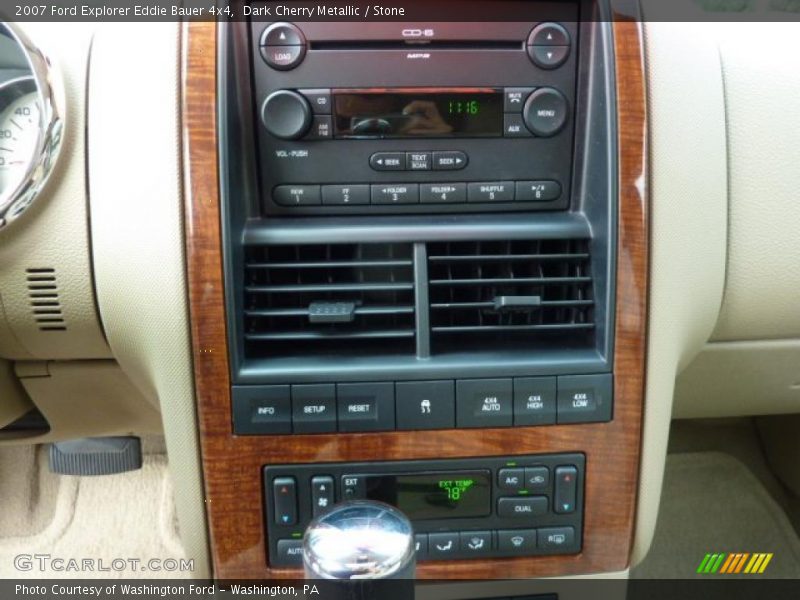 Dark Cherry Metallic / Stone 2007 Ford Explorer Eddie Bauer 4x4