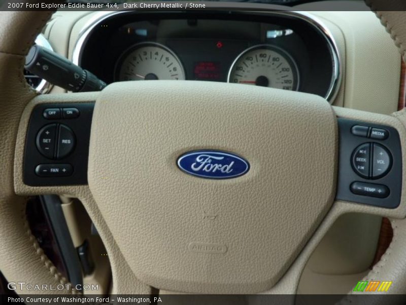 Dark Cherry Metallic / Stone 2007 Ford Explorer Eddie Bauer 4x4