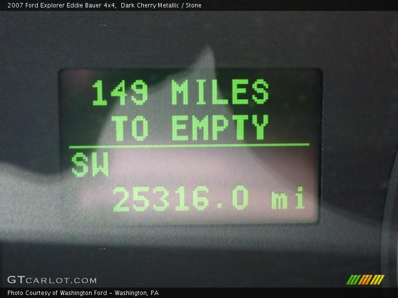 Dark Cherry Metallic / Stone 2007 Ford Explorer Eddie Bauer 4x4