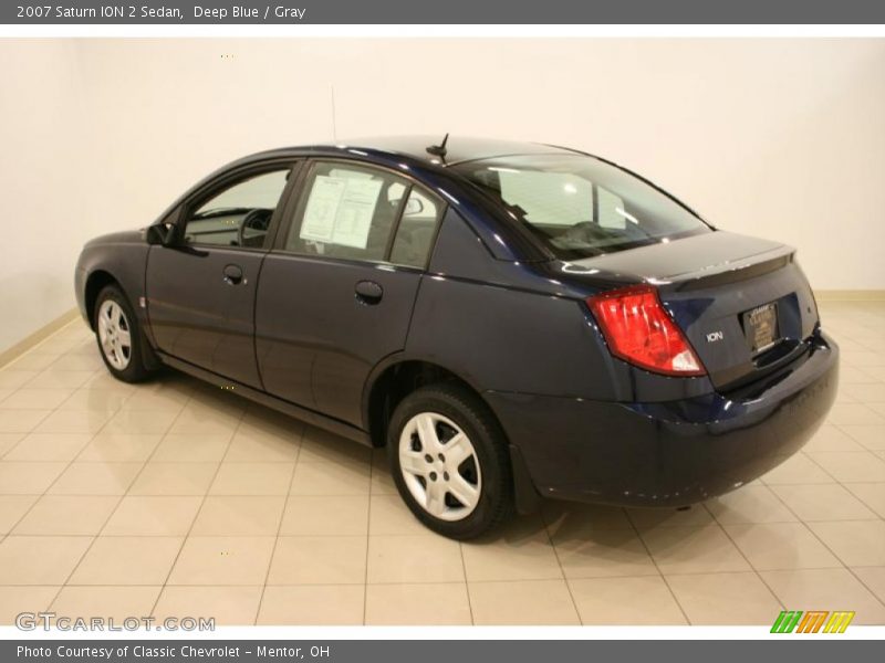 Deep Blue / Gray 2007 Saturn ION 2 Sedan