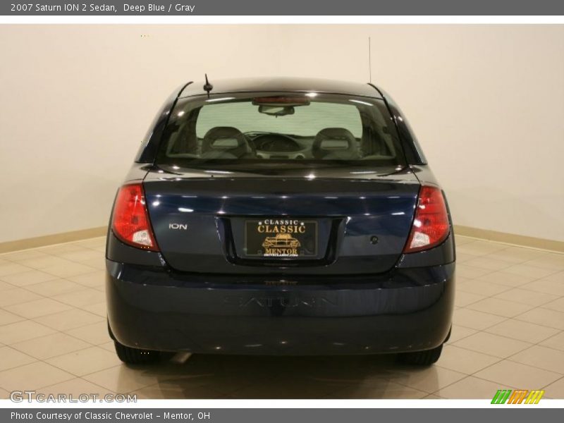 Deep Blue / Gray 2007 Saturn ION 2 Sedan