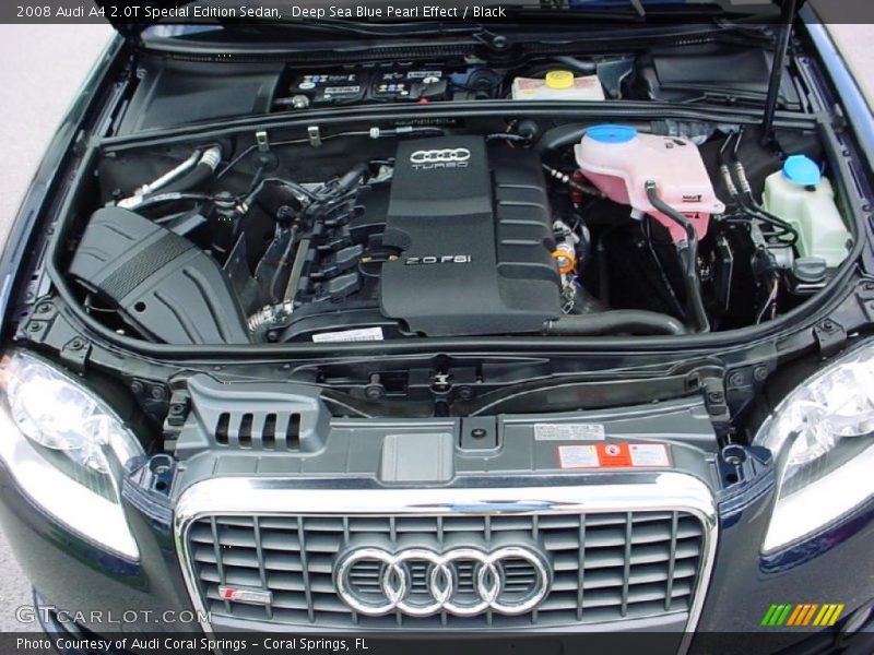 Deep Sea Blue Pearl Effect / Black 2008 Audi A4 2.0T Special Edition Sedan