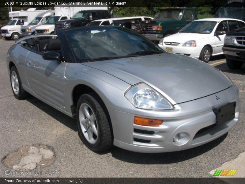 Sterling Silver Metallic / Midnight 2003 Mitsubishi Eclipse Spyder GS