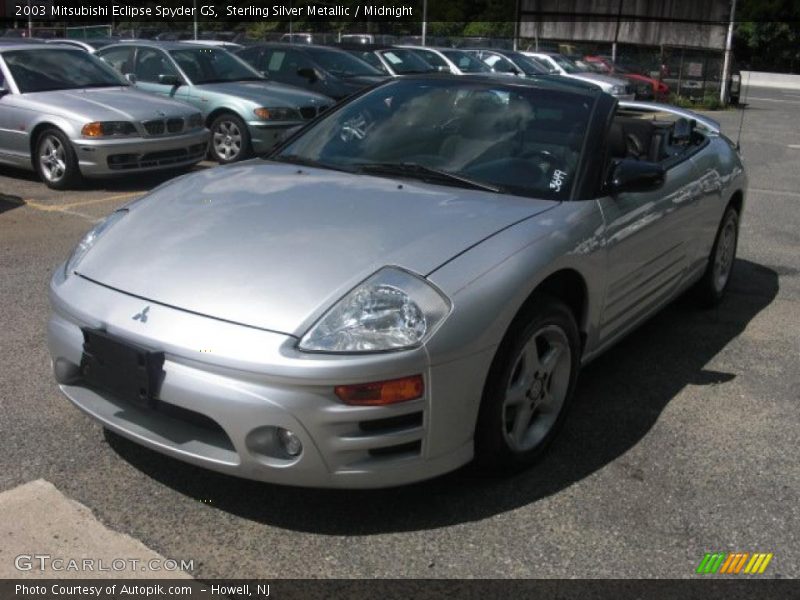 Sterling Silver Metallic / Midnight 2003 Mitsubishi Eclipse Spyder GS