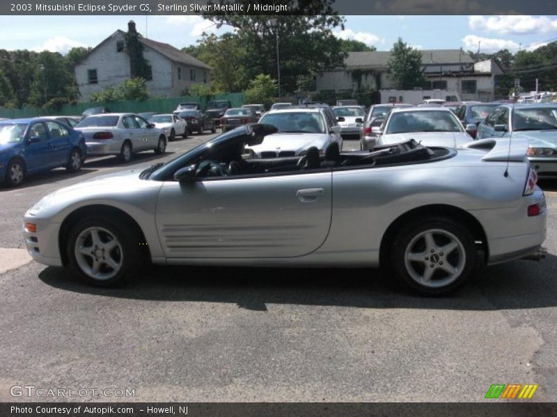 Sterling Silver Metallic / Midnight 2003 Mitsubishi Eclipse Spyder GS