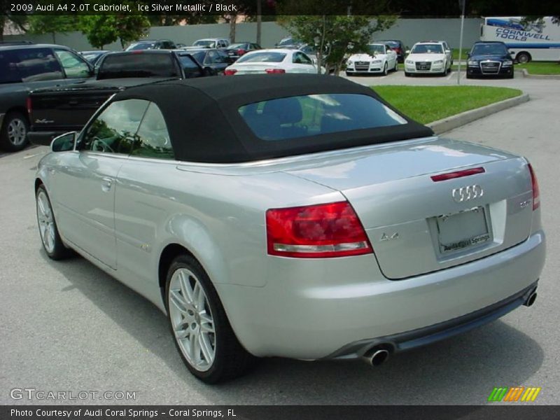 Ice Silver Metallic / Black 2009 Audi A4 2.0T Cabriolet
