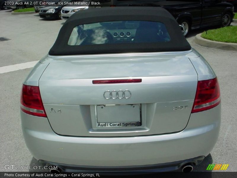 Ice Silver Metallic / Black 2009 Audi A4 2.0T Cabriolet
