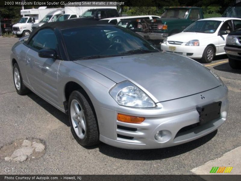 Sterling Silver Metallic / Midnight 2003 Mitsubishi Eclipse Spyder GS