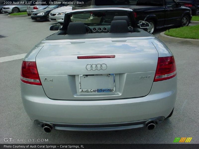 Ice Silver Metallic / Black 2009 Audi A4 2.0T Cabriolet