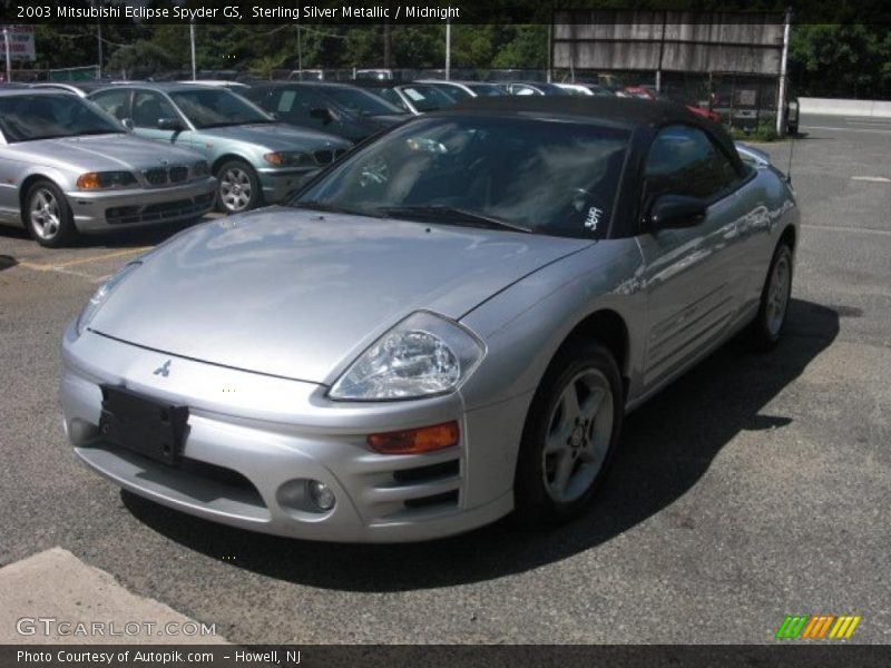 Sterling Silver Metallic / Midnight 2003 Mitsubishi Eclipse Spyder GS