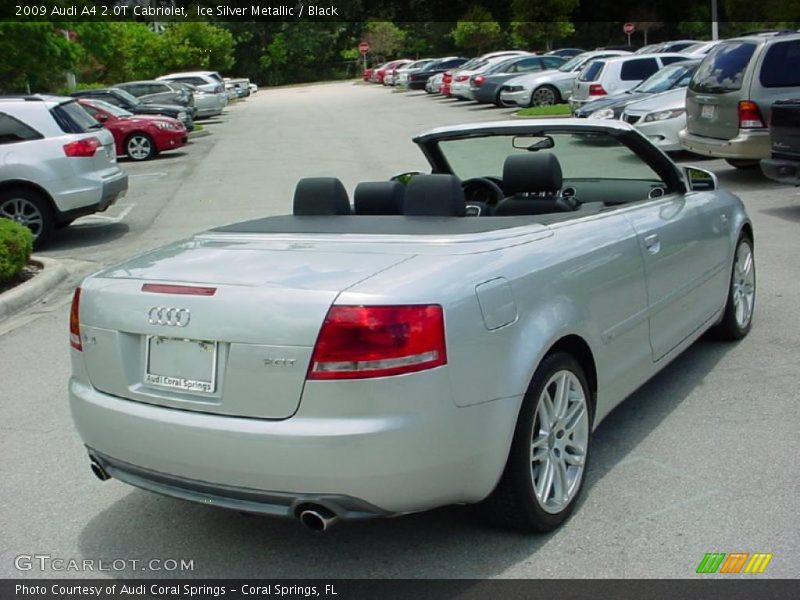 Ice Silver Metallic / Black 2009 Audi A4 2.0T Cabriolet