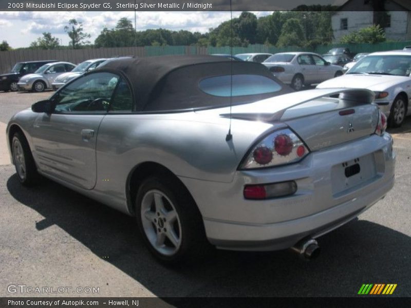 Sterling Silver Metallic / Midnight 2003 Mitsubishi Eclipse Spyder GS