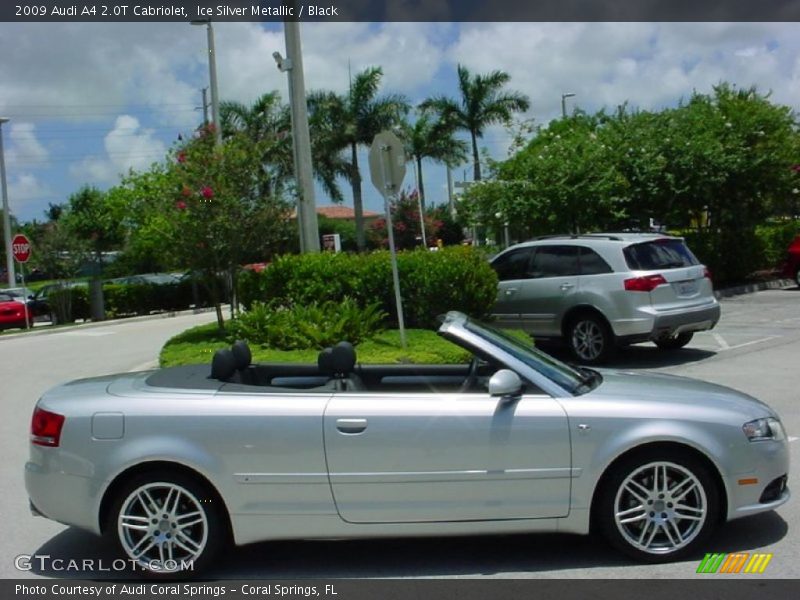Ice Silver Metallic / Black 2009 Audi A4 2.0T Cabriolet