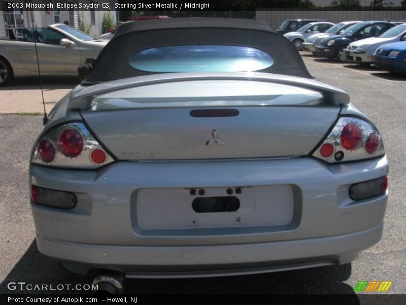 Sterling Silver Metallic / Midnight 2003 Mitsubishi Eclipse Spyder GS