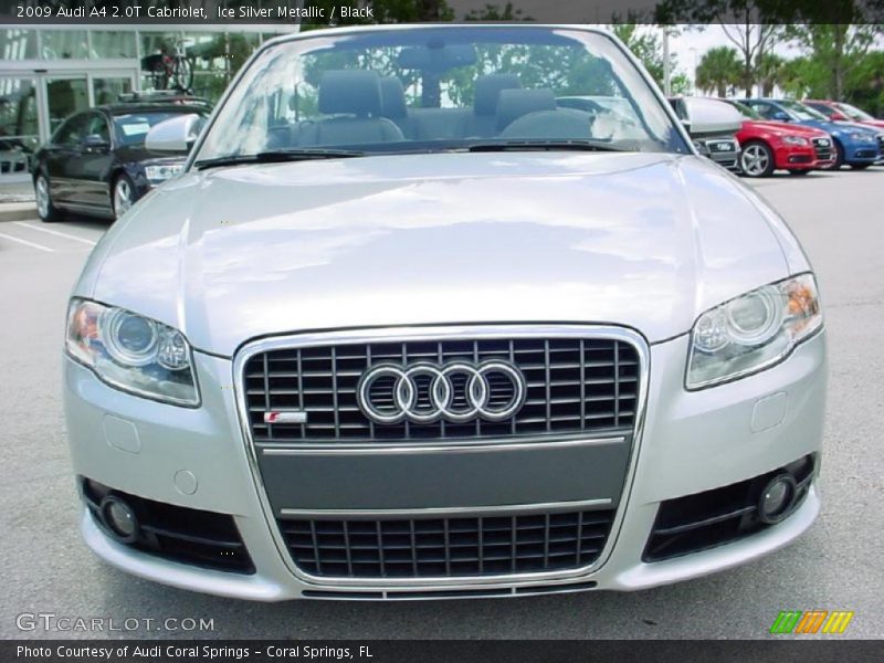 Ice Silver Metallic / Black 2009 Audi A4 2.0T Cabriolet