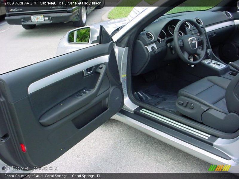 Ice Silver Metallic / Black 2009 Audi A4 2.0T Cabriolet
