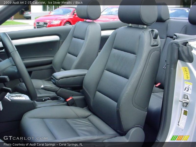 Ice Silver Metallic / Black 2009 Audi A4 2.0T Cabriolet