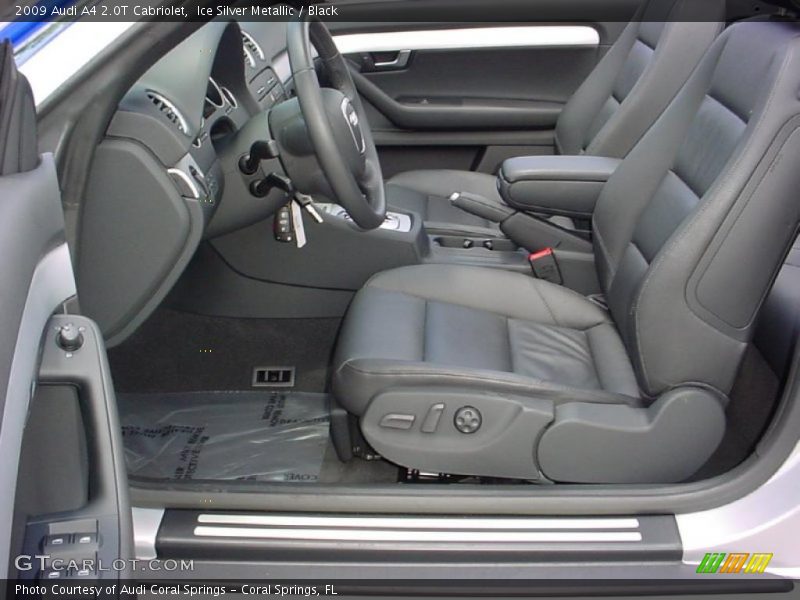 Ice Silver Metallic / Black 2009 Audi A4 2.0T Cabriolet