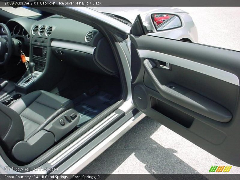 Ice Silver Metallic / Black 2009 Audi A4 2.0T Cabriolet