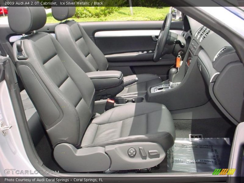 Ice Silver Metallic / Black 2009 Audi A4 2.0T Cabriolet