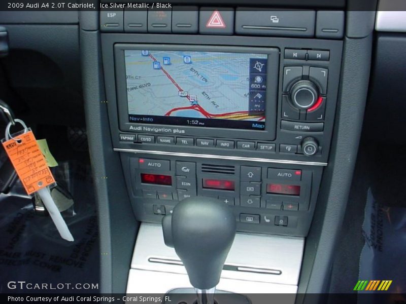 Ice Silver Metallic / Black 2009 Audi A4 2.0T Cabriolet