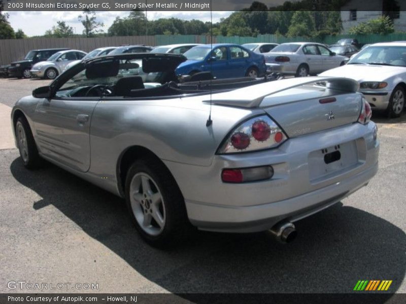 Sterling Silver Metallic / Midnight 2003 Mitsubishi Eclipse Spyder GS