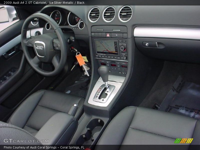 Ice Silver Metallic / Black 2009 Audi A4 2.0T Cabriolet