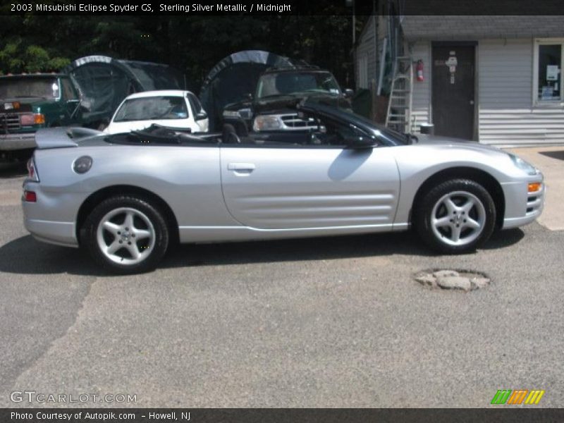 Sterling Silver Metallic / Midnight 2003 Mitsubishi Eclipse Spyder GS