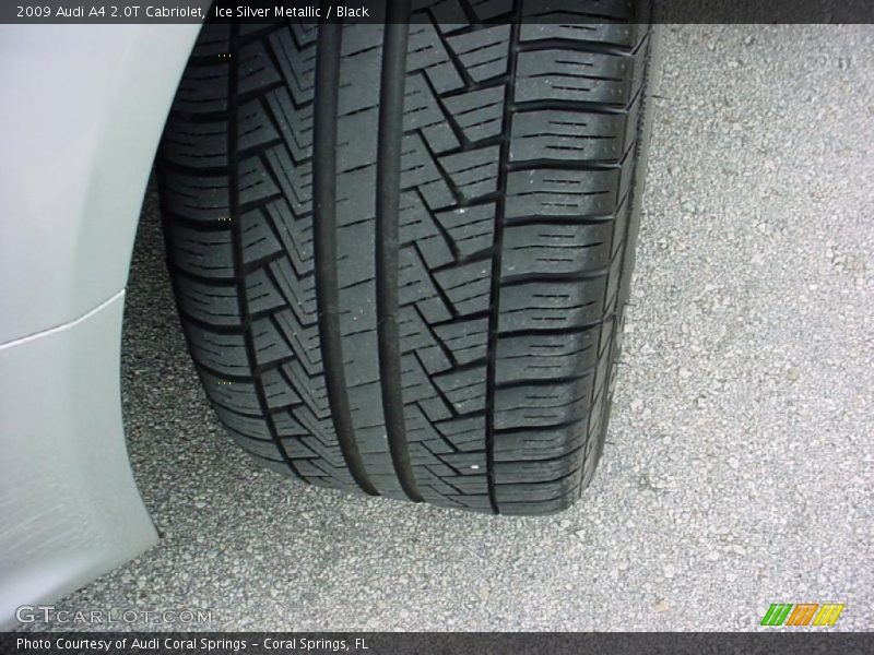 Ice Silver Metallic / Black 2009 Audi A4 2.0T Cabriolet