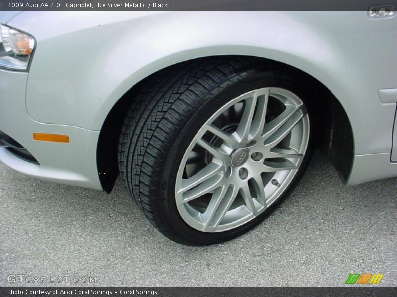 Ice Silver Metallic / Black 2009 Audi A4 2.0T Cabriolet