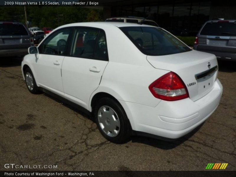 Fresh Powder / Beige 2009 Nissan Versa 1.8 S Sedan