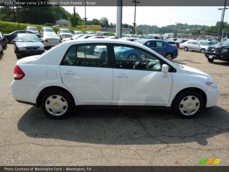 Fresh Powder / Beige 2009 Nissan Versa 1.8 S Sedan