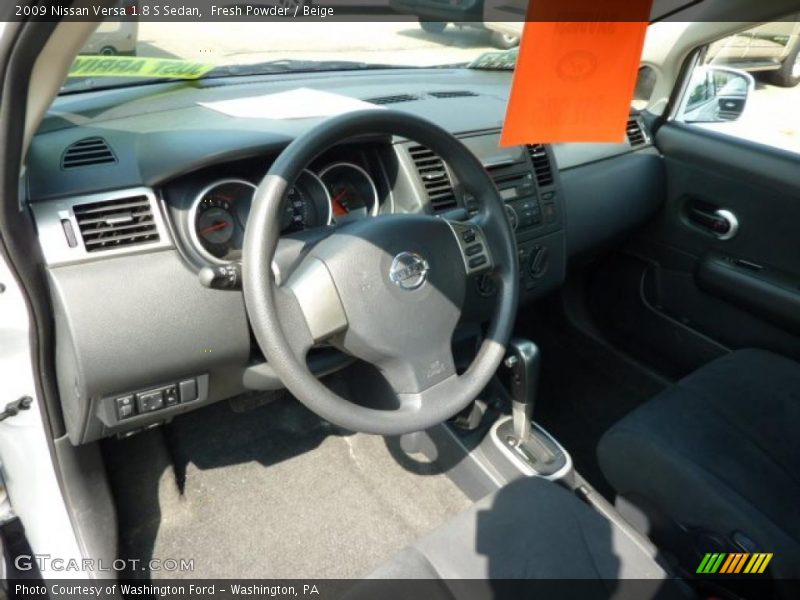Fresh Powder / Beige 2009 Nissan Versa 1.8 S Sedan