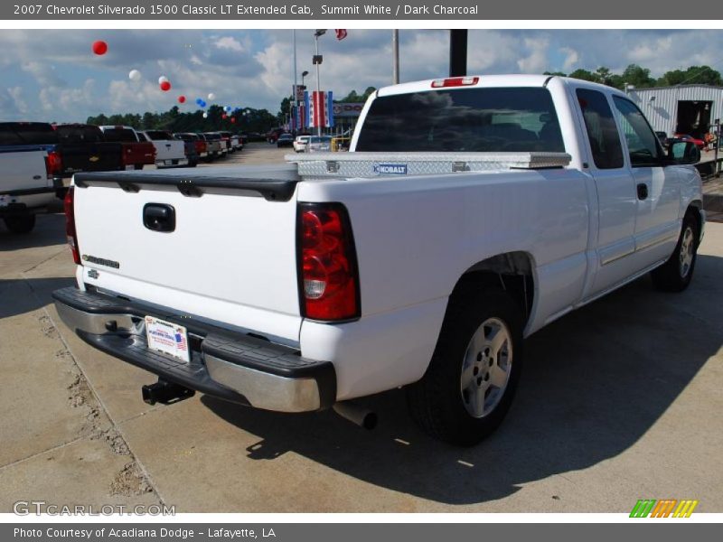 Summit White / Dark Charcoal 2007 Chevrolet Silverado 1500 Classic LT Extended Cab