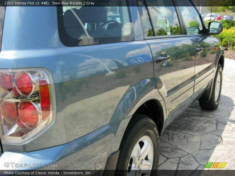 Steel Blue Metallic / Gray 2007 Honda Pilot LX 4WD