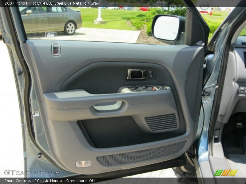 Steel Blue Metallic / Gray 2007 Honda Pilot LX 4WD