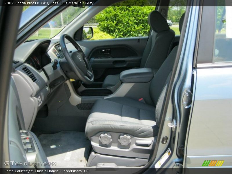Steel Blue Metallic / Gray 2007 Honda Pilot LX 4WD