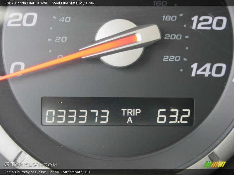 Steel Blue Metallic / Gray 2007 Honda Pilot LX 4WD