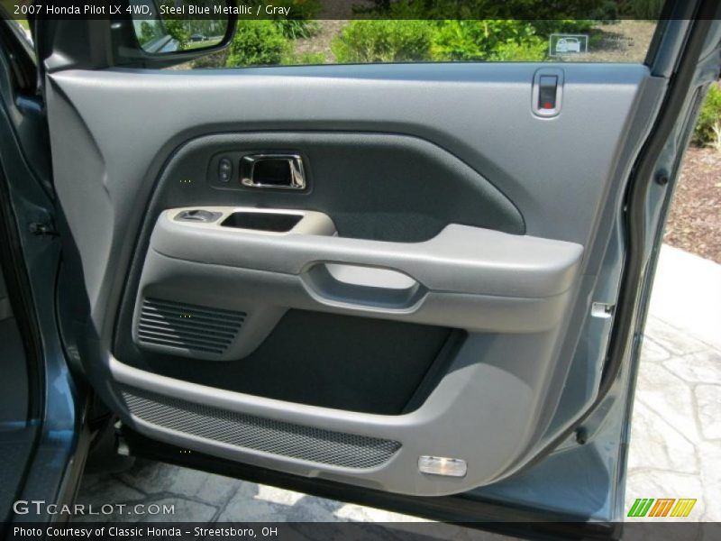 Steel Blue Metallic / Gray 2007 Honda Pilot LX 4WD