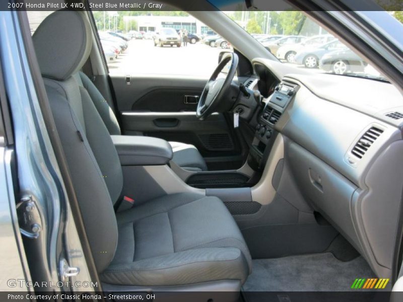 Steel Blue Metallic / Gray 2007 Honda Pilot LX 4WD