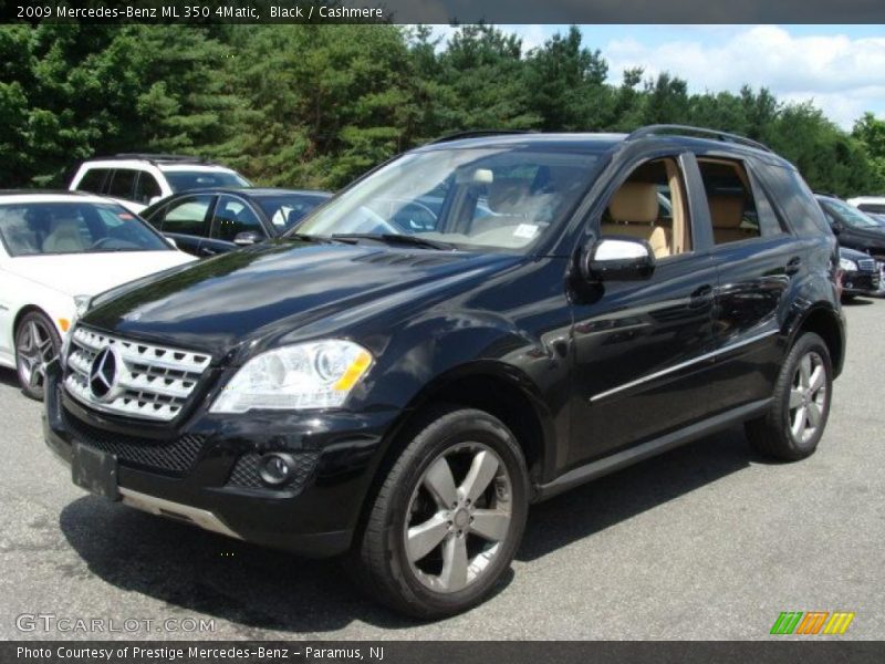 Black / Cashmere 2009 Mercedes-Benz ML 350 4Matic