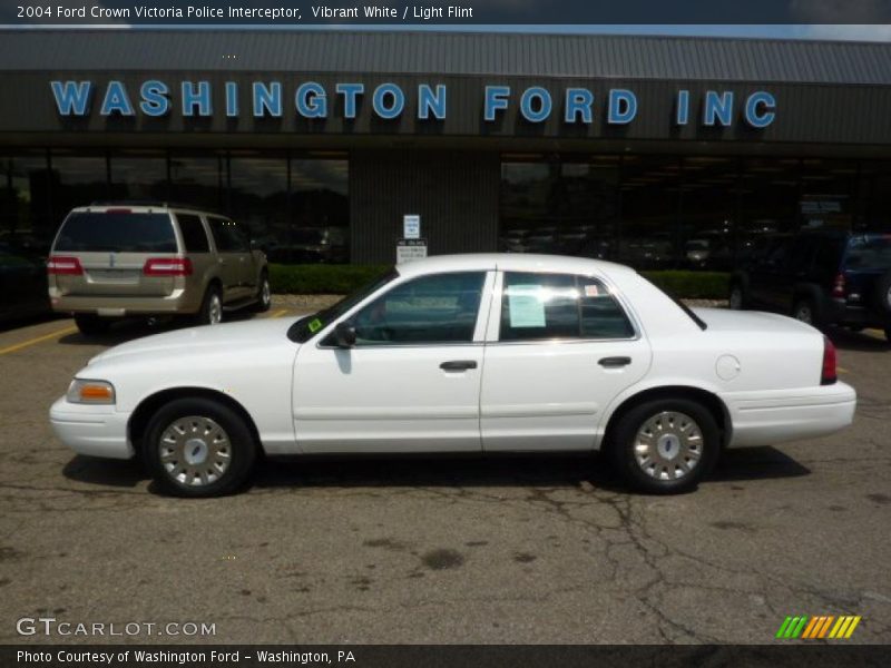 Vibrant White / Light Flint 2004 Ford Crown Victoria Police Interceptor