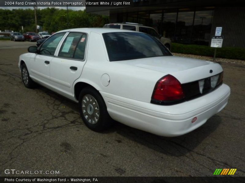 Vibrant White / Light Flint 2004 Ford Crown Victoria Police Interceptor