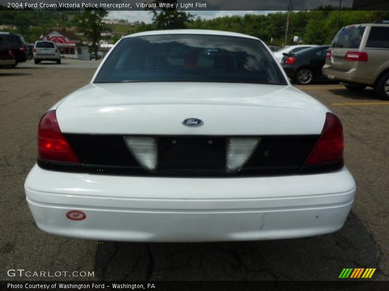 Vibrant White / Light Flint 2004 Ford Crown Victoria Police Interceptor