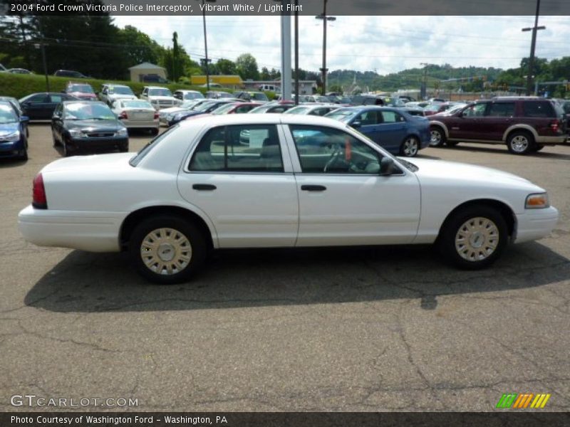 Vibrant White / Light Flint 2004 Ford Crown Victoria Police Interceptor