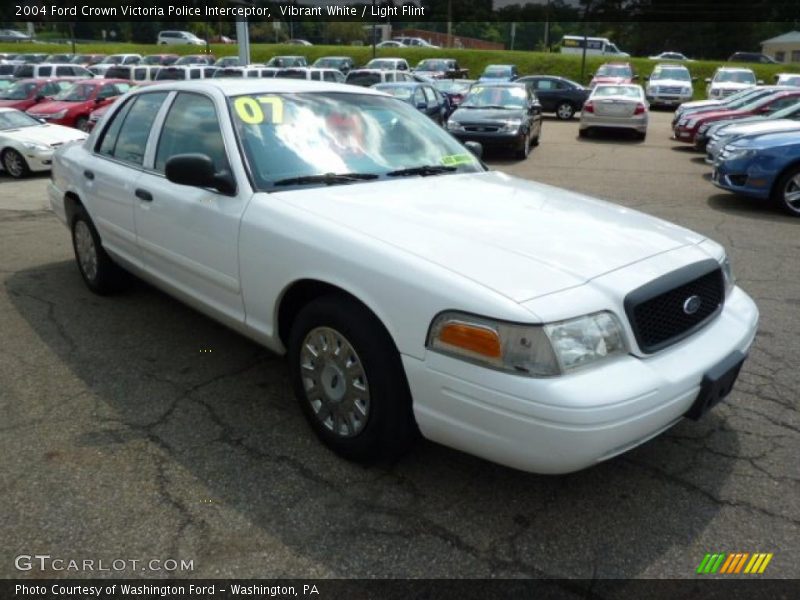 Vibrant White / Light Flint 2004 Ford Crown Victoria Police Interceptor